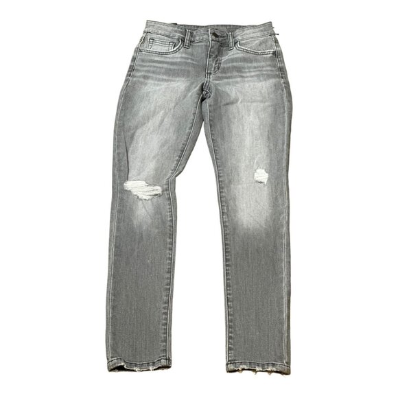 Joe's Jeans Denim - Joe's Curvy Skinney Ankle Flawless Women's Distressed Jeans Gray Size 23